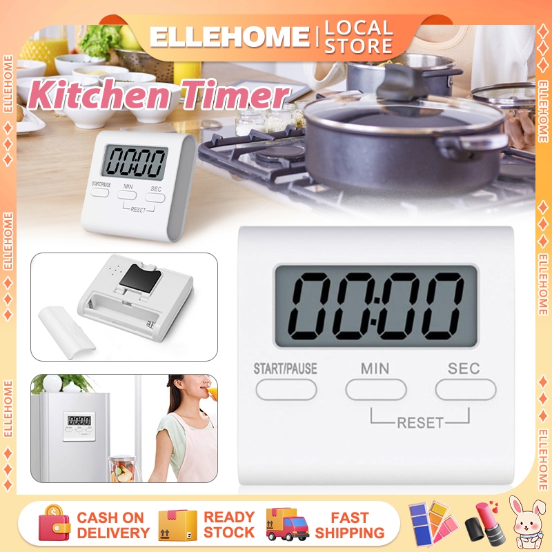 Kitchen Timer Portable Square Timer Small Digital Magnetic Timer with ...