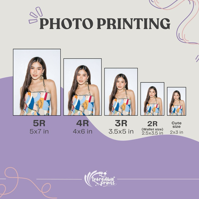 PHOTO PRINTING 5R, 4R, 3R, 2R WALLET SIZE, AND CUTE SIZE | Inkredible ...