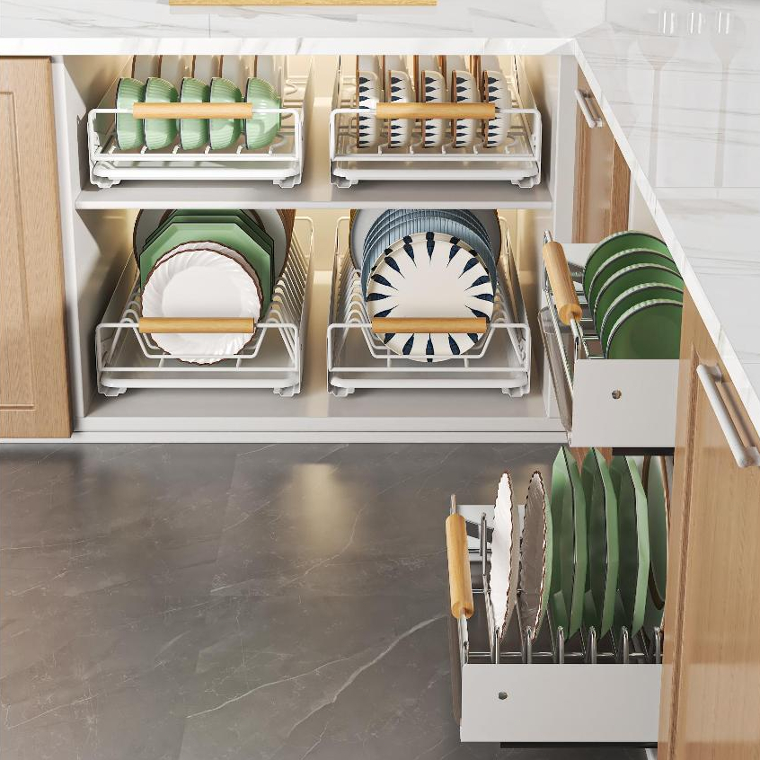 Kitchen tableware rack bowl rack drain rack standing shelf dryer ...