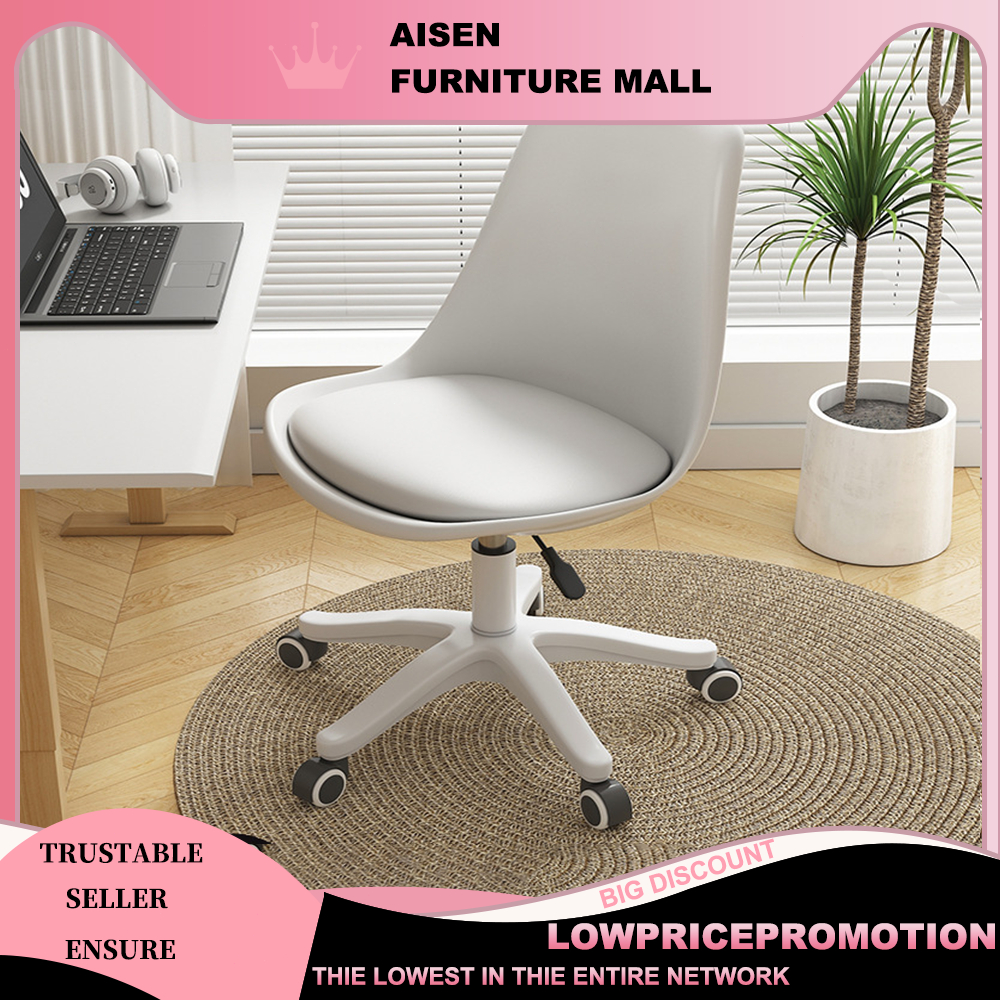 AISEN Office Swivel chair Sponge Cushion Chair with pulleys | Shopee ...