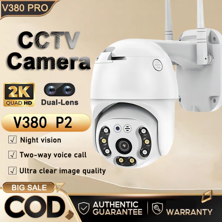 V380 P2 HD 1080P IP Camera Wifi Wireless Outdoor CCTV Waterproof Night ...