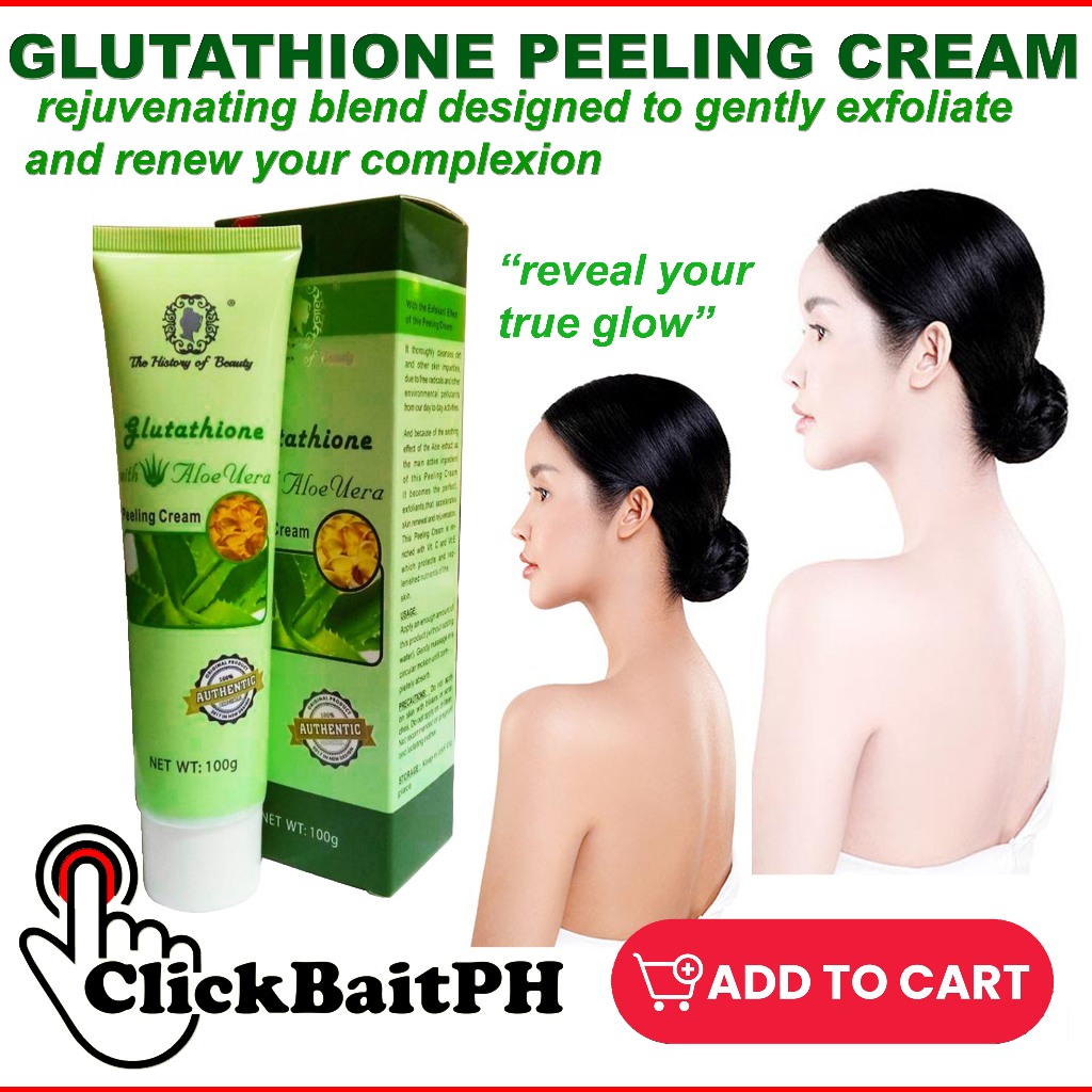 Glutathione with Aloe Vera Peeling Face Cream | Skincare Cream for Exfoliation & Skin Renewal