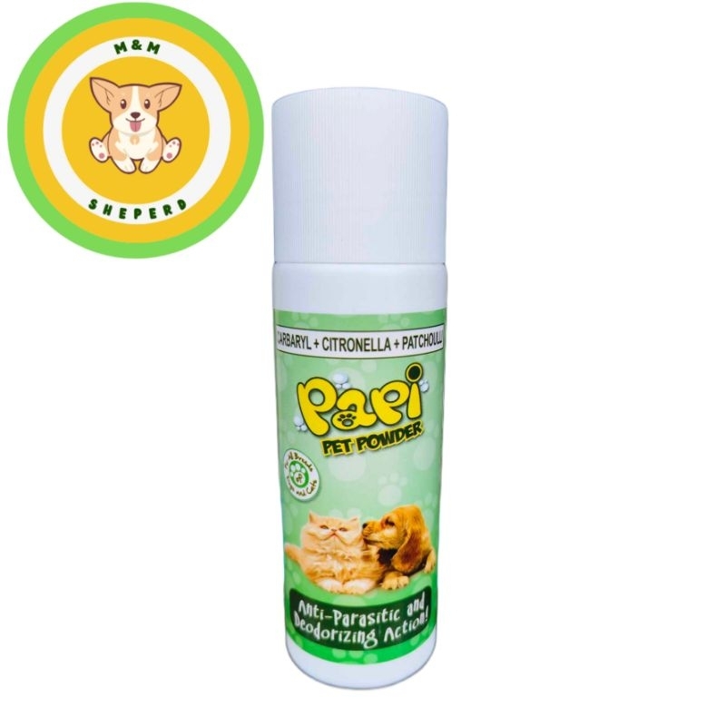 Papi Anti-parasitic and Deodorizing Pet Powder 100G | Shopee Philippines