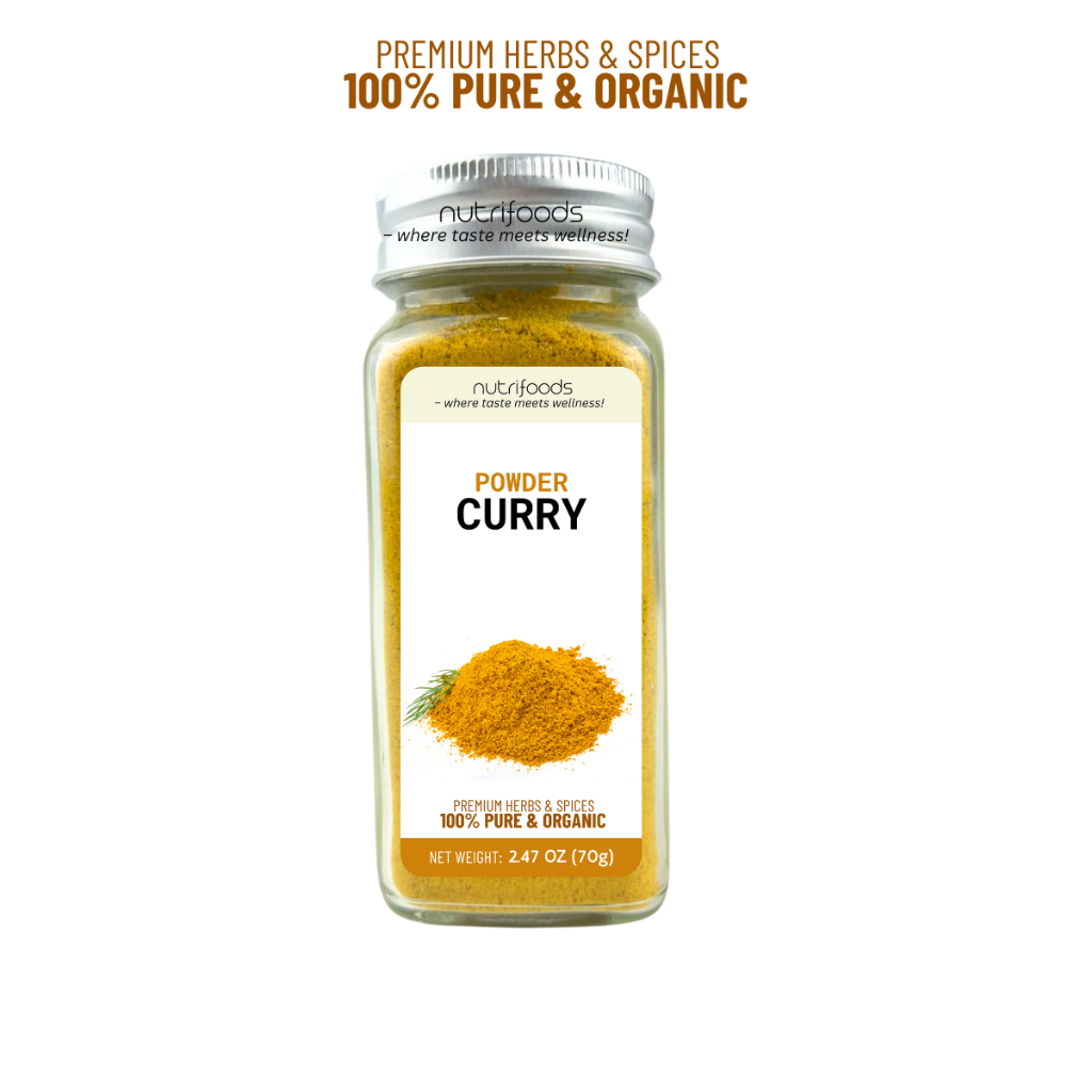 Nutrifoods Curry Powder 70g Pure Organic Herbs and Spices Seasoning ...