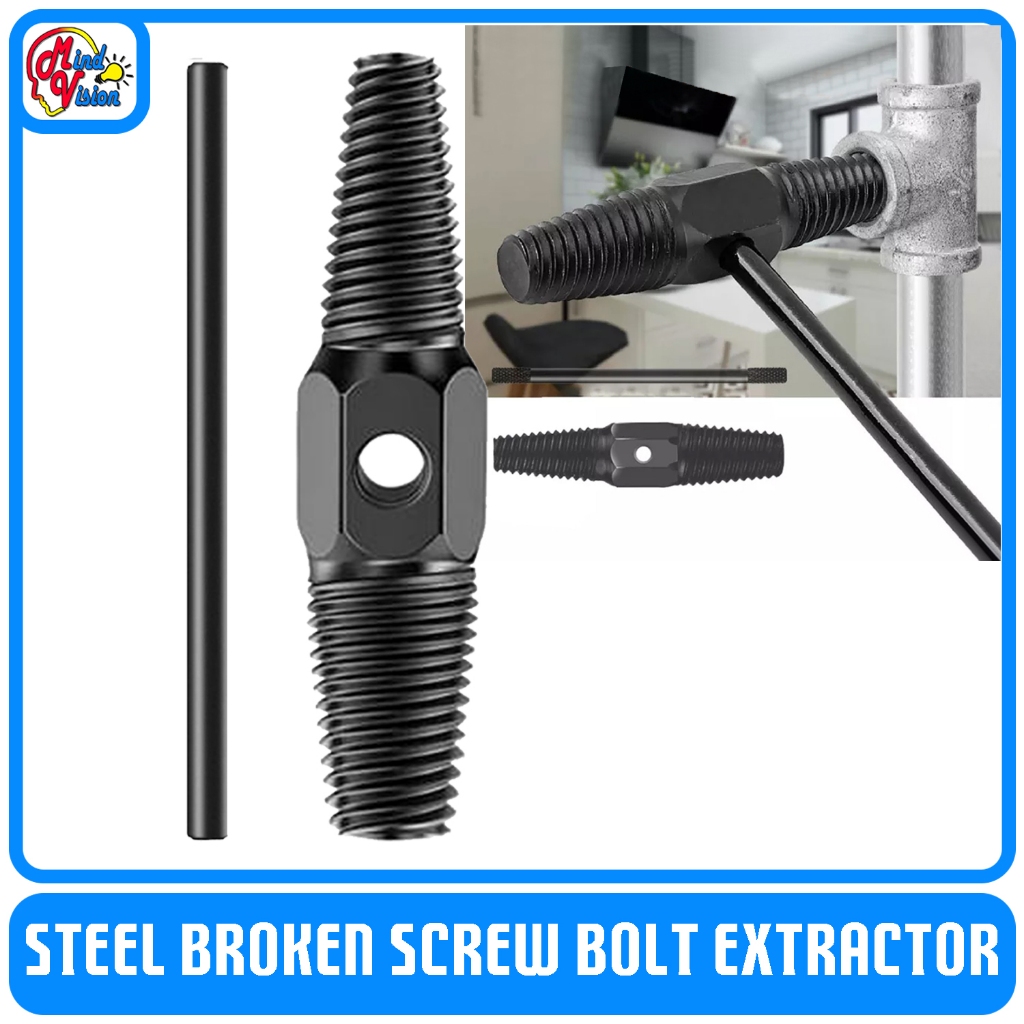 Full Set Double Head Pipe Faucet Steel Broken Screw Bolt Extractor ...