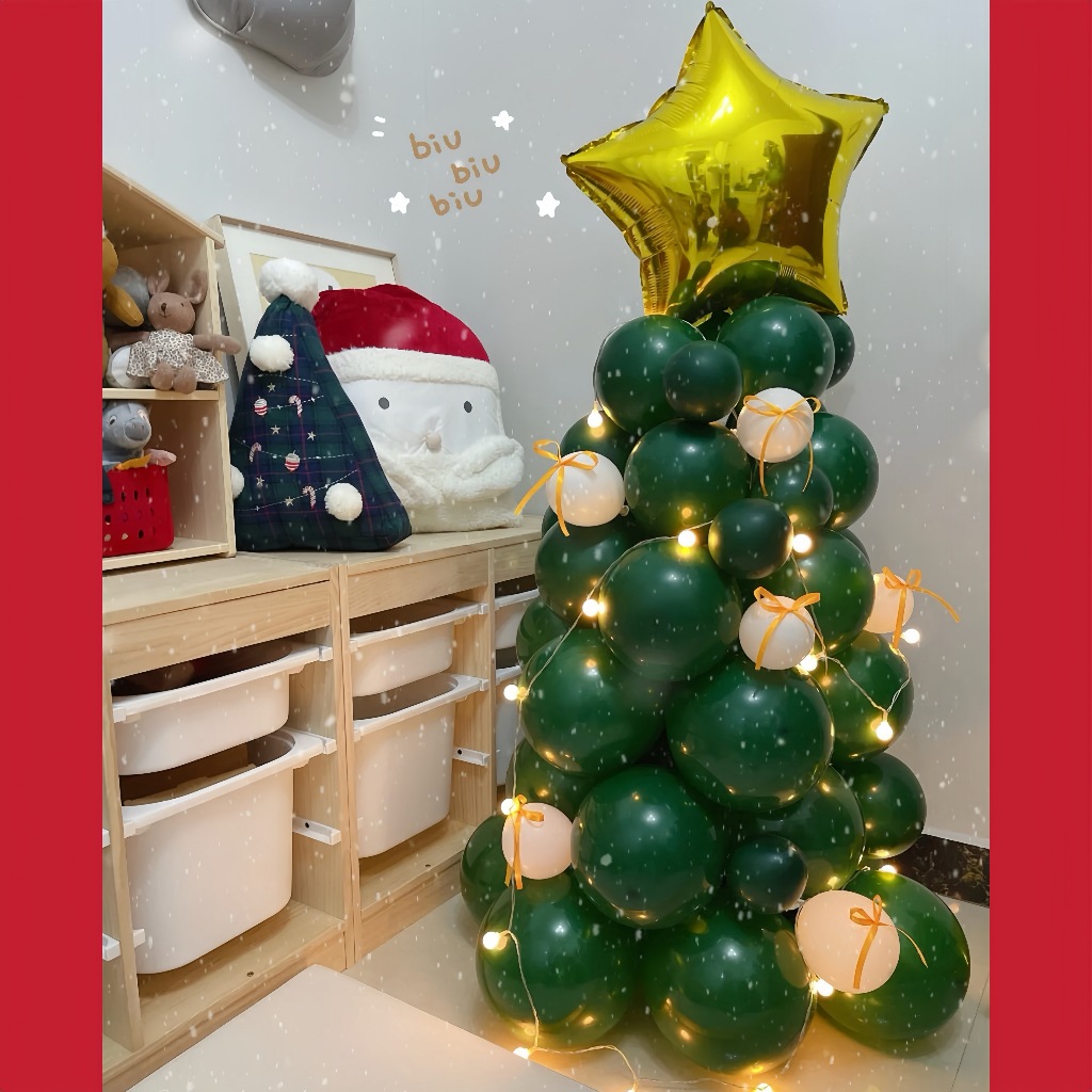 2025 Christmas tree balloon set 93pcs material pack DIY party ...