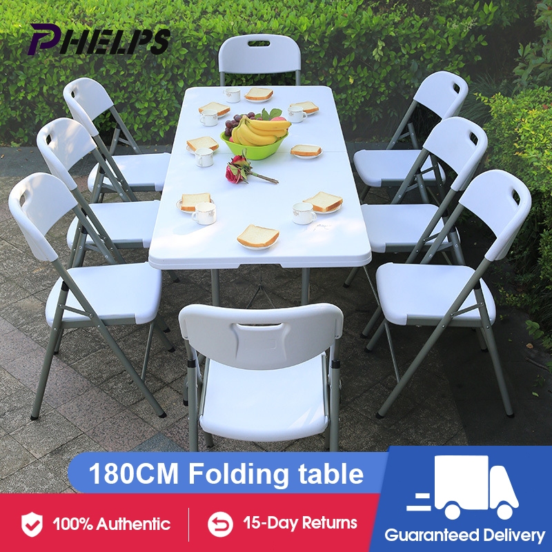 Phelps folding table study table height adjustable for computer dining ...