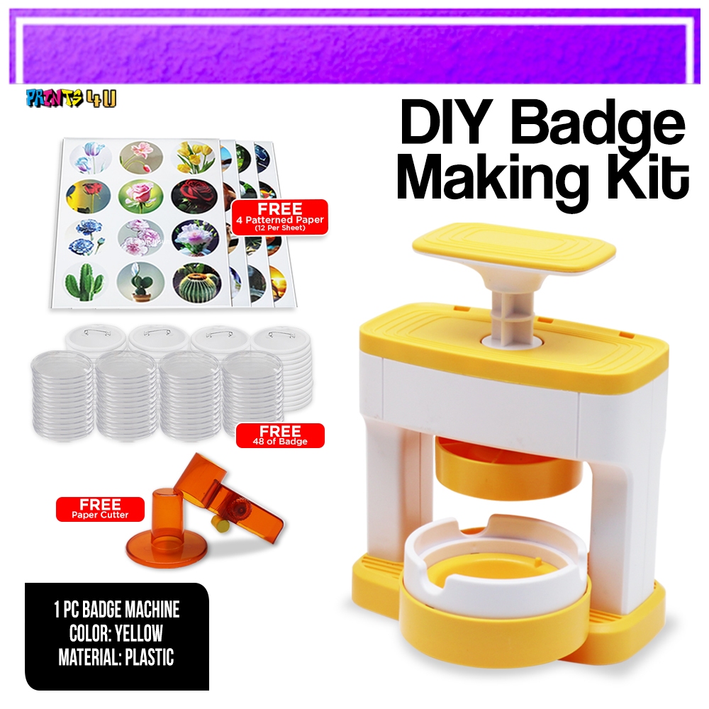 Button Maker Machine for Quality and Stability DIY Badge Punch.2 Inches ...