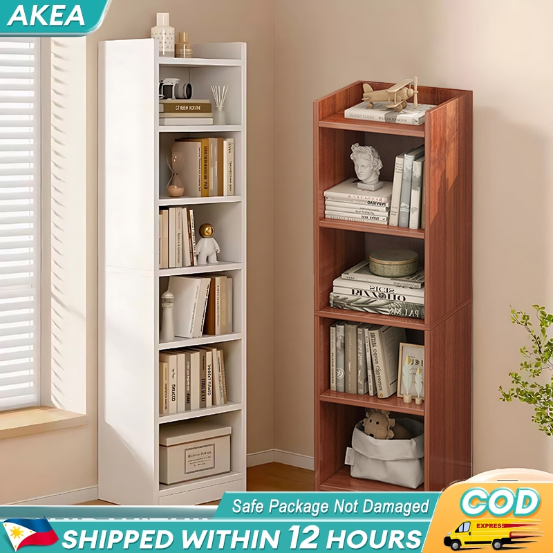 【Thickening】 Utility Bookcase Modern Bookshelf Organizer