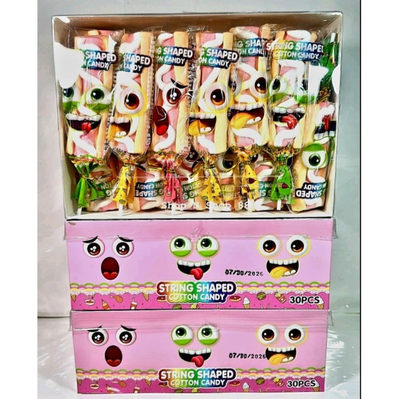 String Shape Cotton Candy !!! 30pcs/Box | Shopee Philippines