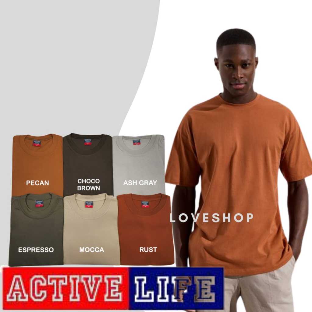 ACTIVELIFE TSHIRT COLORED UNISEX 200 GSM COTTON | Shopee Philippines