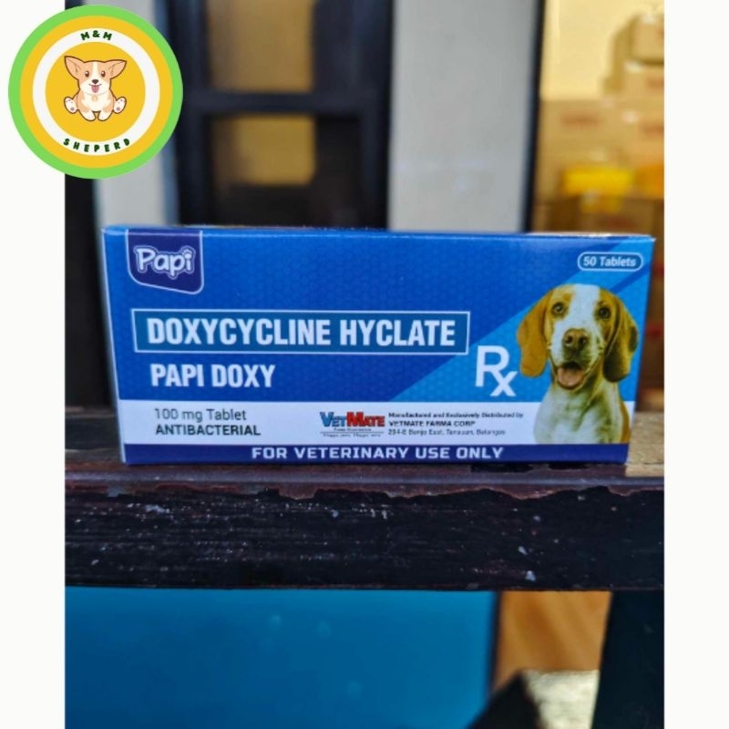 Papi Doxy 100mg Tablet Doxycycline Hyclate Antibacterial | Shopee ...