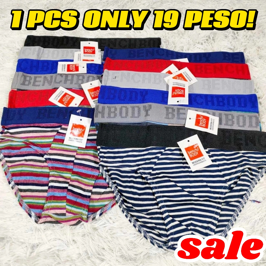 SALE Bench body Men's High Quality Underwear Cotton Stripe Briefs New ...
