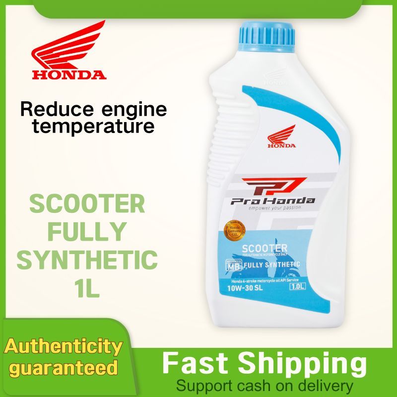 Honda Genuine Oil 4T SL 10W30 MB (Blue) Fully Synthetic Scooter Oil 1Liter