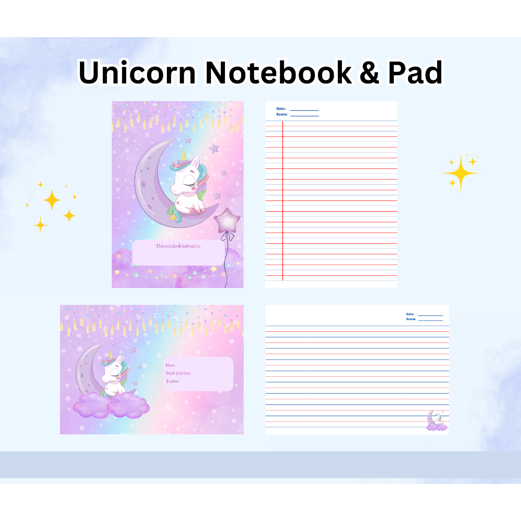 PERSONALIZED NOTEBOOK & PAD - CAN ADD SUBJECT NAME | Shopee Philippines