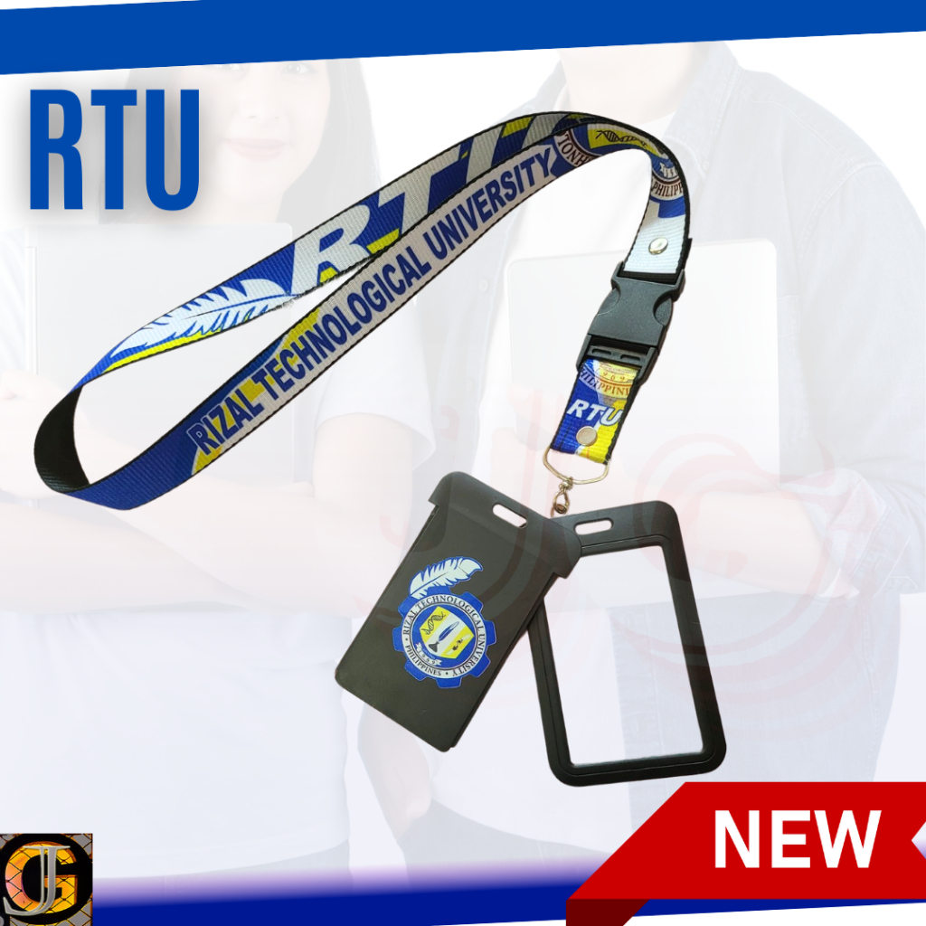 jg New RTU Design Lanyards Id Lace & Name Tags 1inch | Shopee Philippines
