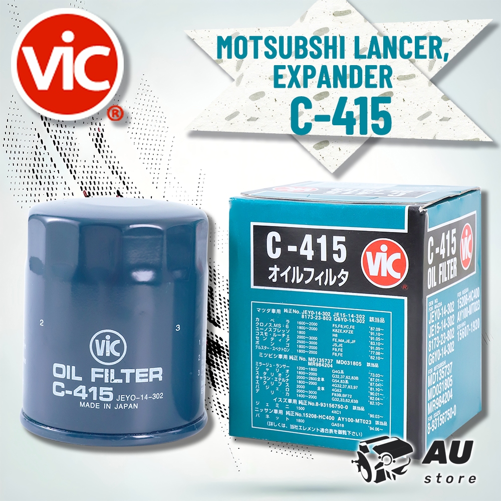 Vic C-415 Oil Filter Made In Japan For MITSUBISHI EXPANDER MITSUBISHI ...