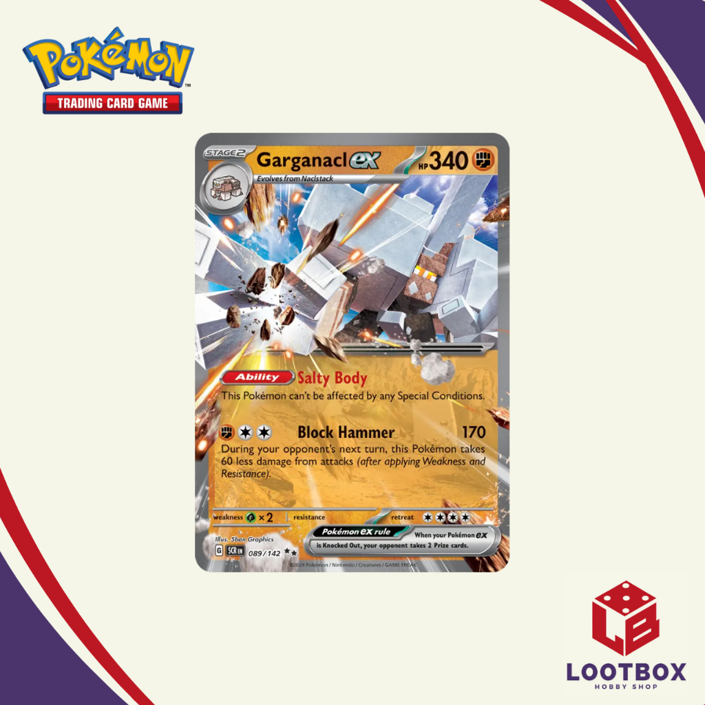 Pokemon Card Game: Garganacl ex (Double Rare) - Stellar Crown | Shopee  Philippines