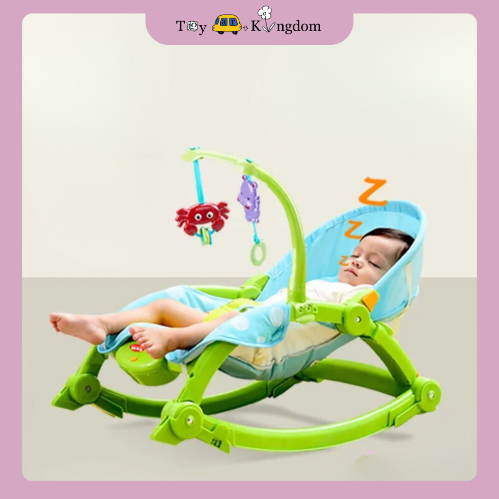 Baby Foldable Rocker Chair Rocking Chair for Infant until Toddler with ...