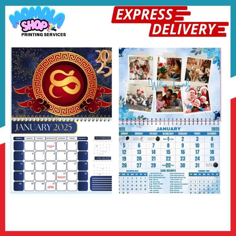 2025-2026 CUSTOMIZE LAMINATED CALENDAR | Shopee Philippines