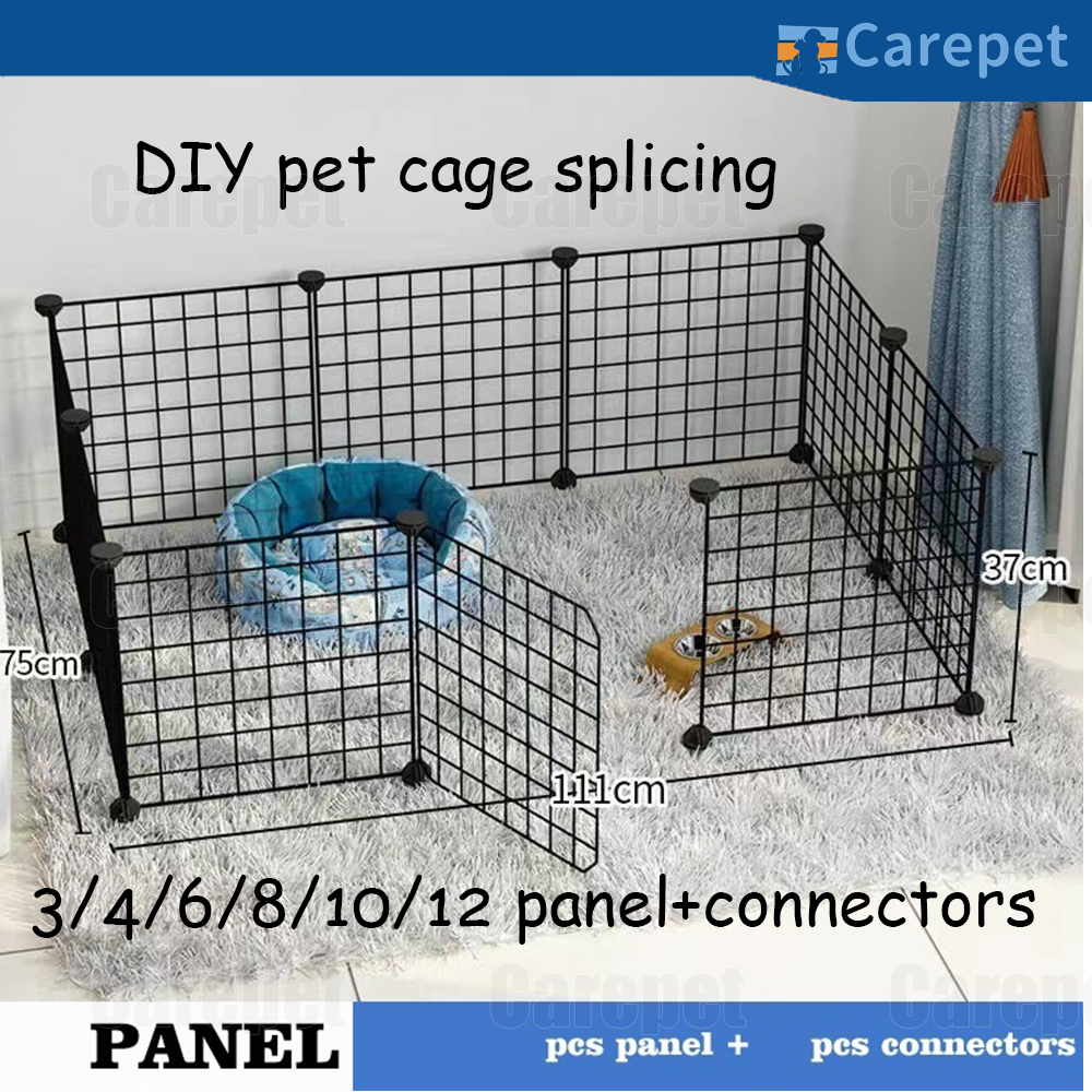 Dog Cage Stackable Pet Fence 35*35CM Cat Rabbit Fence Pet Cage DIY Pet ...