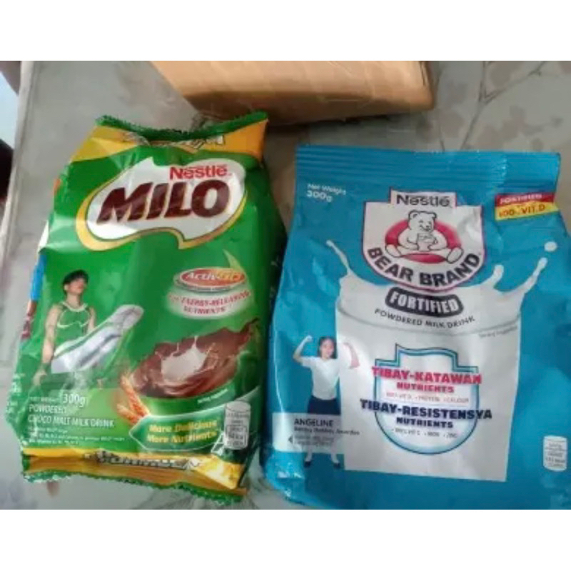 buy milo 300g with bear brand milk 300g | Shopee Philippines