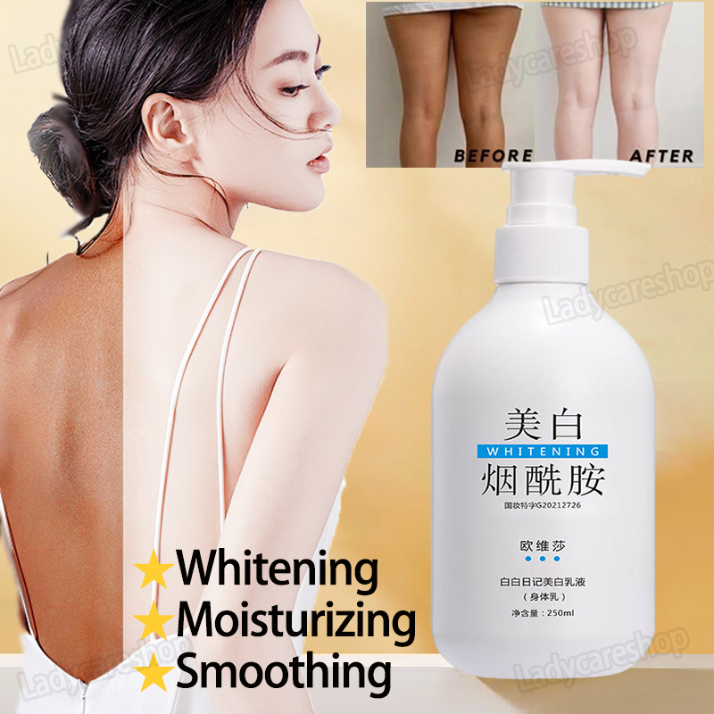 Niacinamide Whitening Lotion Milk Body Lotion Non Greasy Lightening Dark Skin Remove Melanin 1705