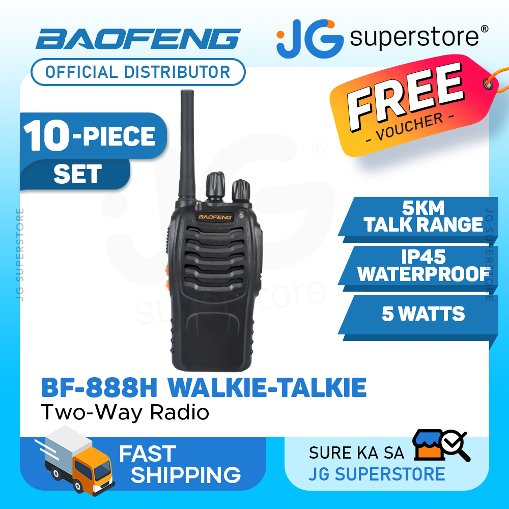 BaoFeng BF-888H (Set of 5/6/7/8/9/10) Walkie-Talkie UHF Transceiver 5W ...