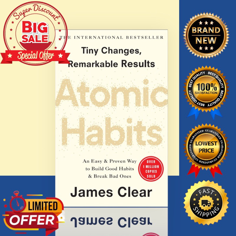 [100% AUTHENTIC] ATOMIC HABITS BY JAMES CLEAR {50%-70% OFF} | Shopee ...