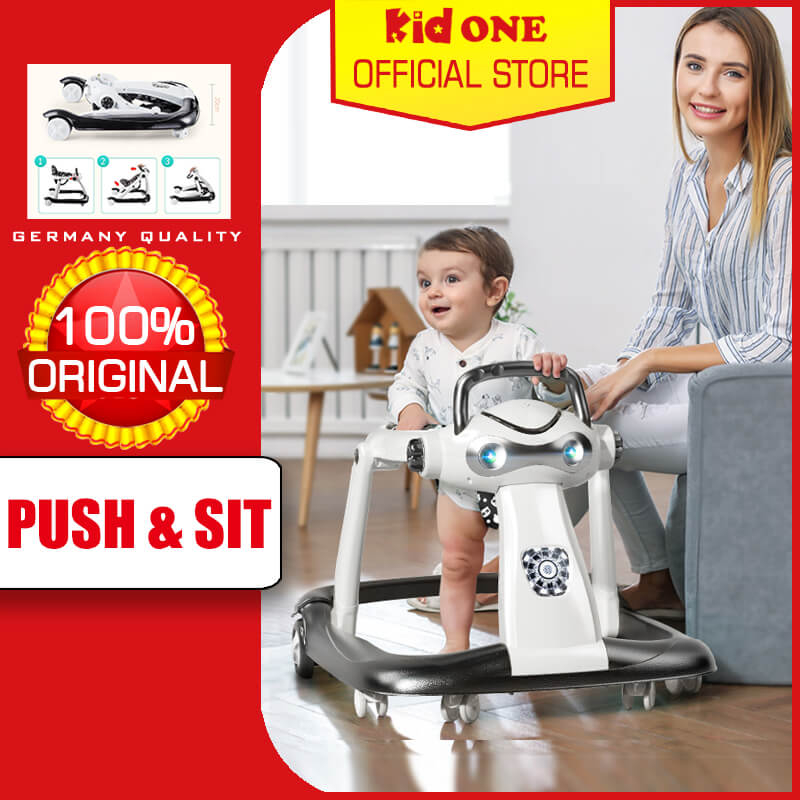 KIDONE Walker Baby Boys Practice Walking to 12 Months Push Walker Car  Girl Boy Music Sal Supporte