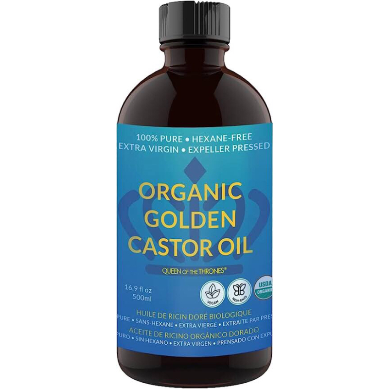 Queen of The Thrones Organic Golden Castor Oil and Pack (Castor Oil and