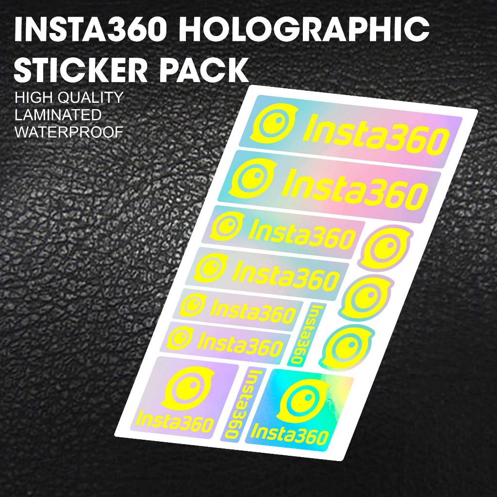 INSTA360 HOLOGRAPHIC STICKER PACK | Shopee Philippines