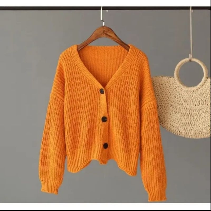 Long Sleeve Cardigan Women Coat Sweater Asstd. | Shopee Philippines