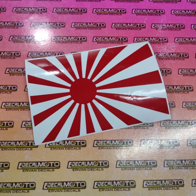RISING SUN FLAG JAPAN JDM 4x6 INCH | Shopee Philippines