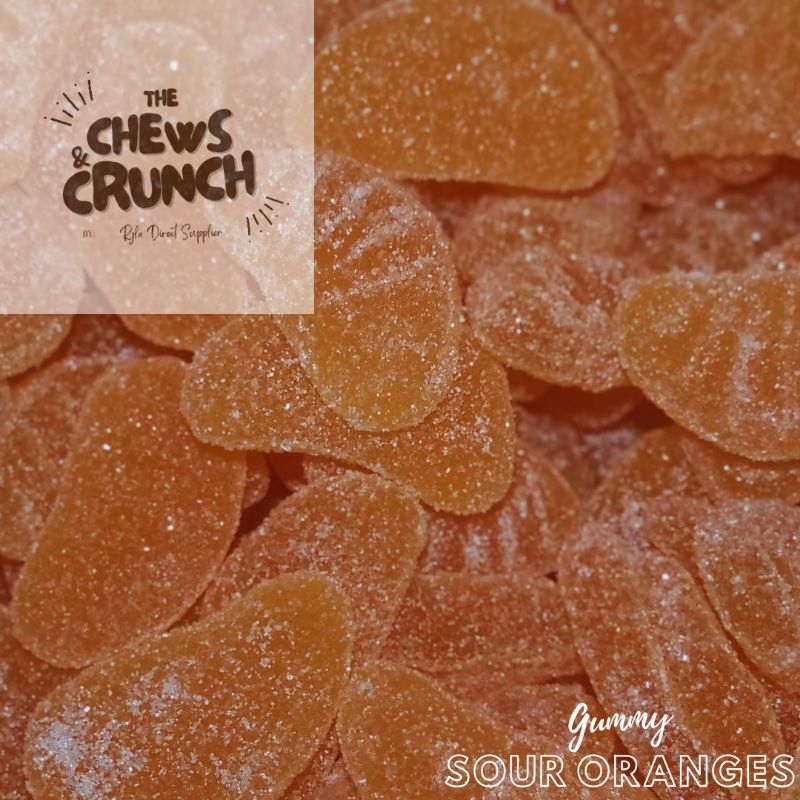 GUMMY CANDY SOUR ORANGES 50G•100G Shopee Philippines