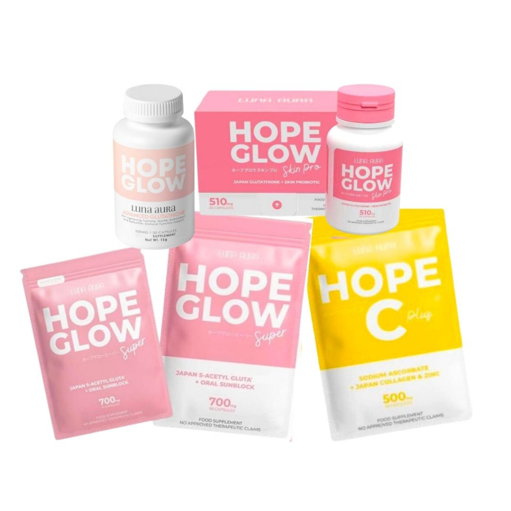 Luna Aura Hope Glow Glutathione Capsules Classic Skinpro Biggie Vitamin C Shopee Philippines