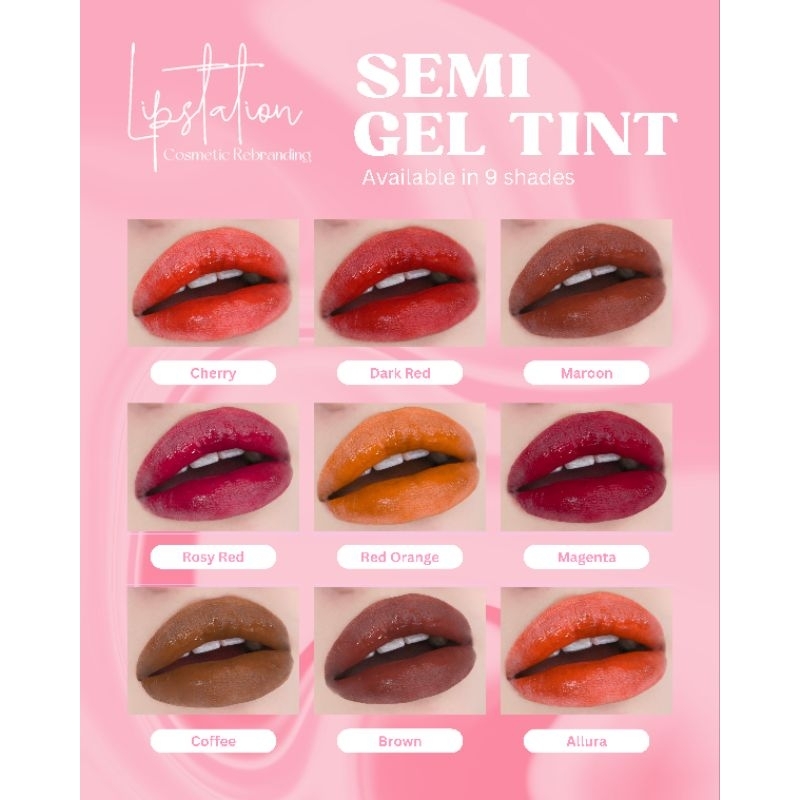 9PCS TESTERS SEMI GEL TINT IN ROLLER BOTTLE 10ML | Shopee Philippines