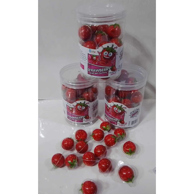 Strawberry fruit jam gummy 30pcs Shopee Philippines