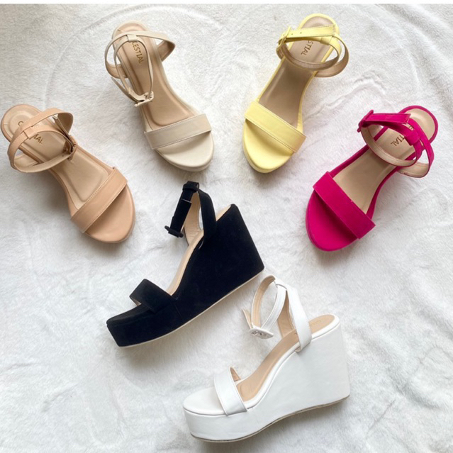 ⭐️Celestialshoe.ph Zyrene 4inches Wedge Sandals | Shopee Philippines