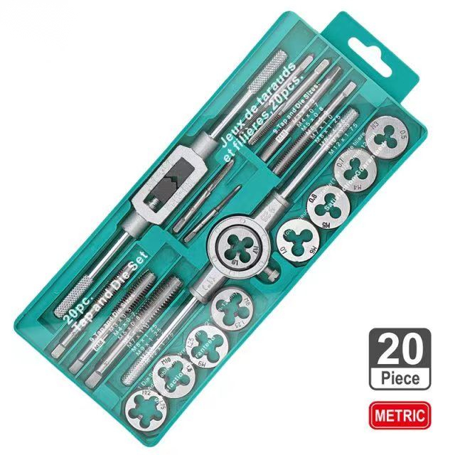 Tap Die Set Metric Hand Threading Tool Wrench Cut M3M12 Tap tool set