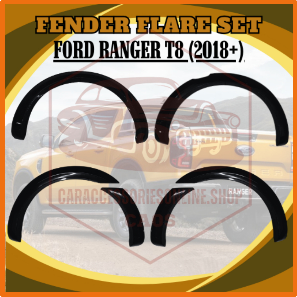 CAOS FORD RANGER T8 2018+ Fender Flare W/O Sensor Cover Black (10120 ...