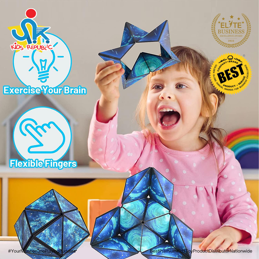 Magic Cubes 3D Infinity Geometric Shape Shifting Fidget Puzzle Toy Kids ...