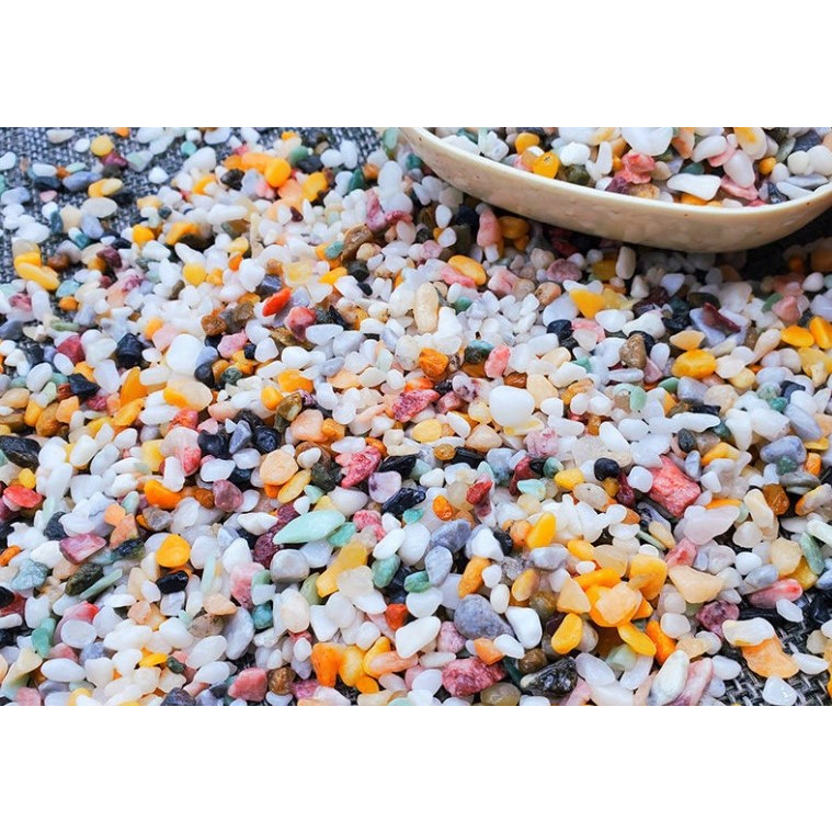 Gravel Pebbles, Mix Colored Stones, Plants Decor, Fish Tank Rocks, Aquarium  Decoration - China Painting Stone, Pebble Stone