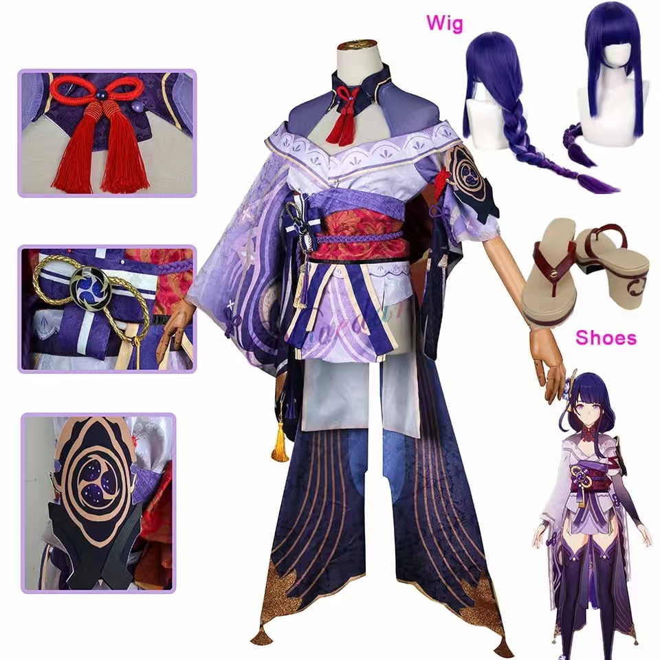 Cosplay Game Genshin Impact Raiden Shogun Cosplay Costume Baal Outfits ...