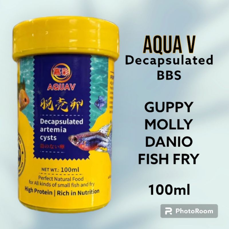 AQUAV Decapsulated BBS Artemia Cysts 100ml NEW STOCKS 2025 Expiration ...