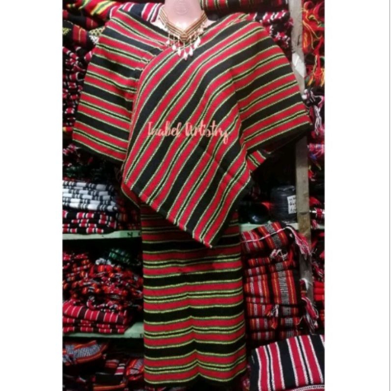 CORDILLERA IGOROT PONCHO AND SKIRT SET | Shopee Philippines