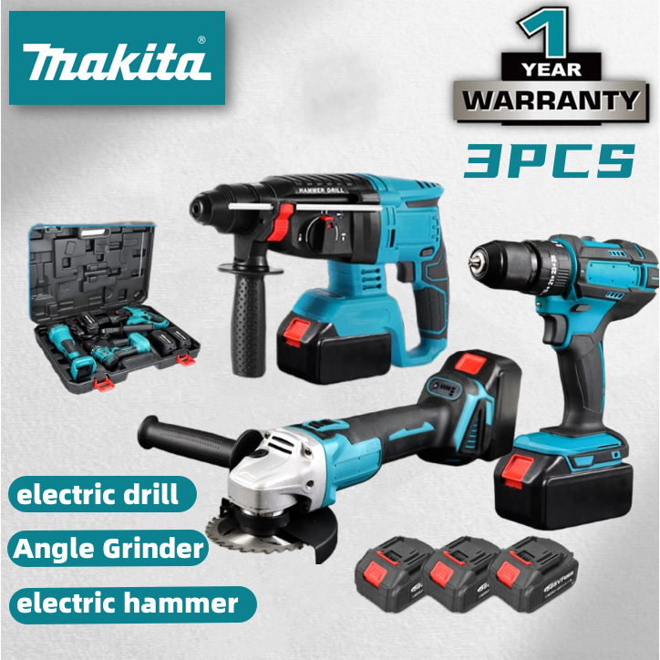 Makita Original Electric Hammer Electric Drill Angle Grinder 3 in 1