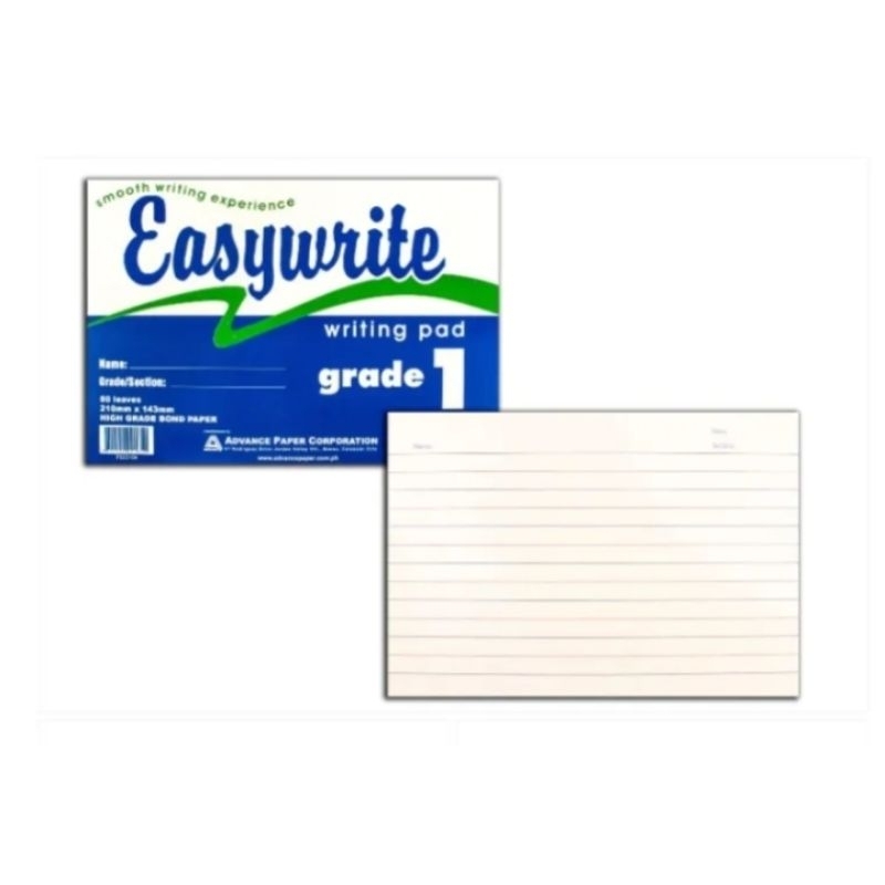Easywrite Grade 1 Pad Paper 80 leaves Shopee Philippines