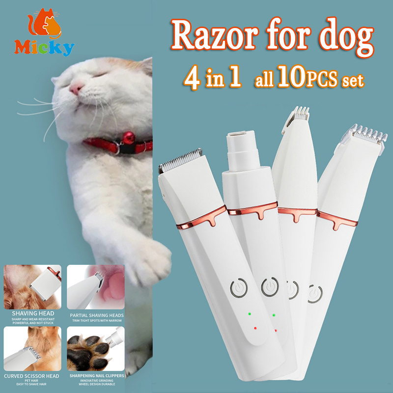 Razor for dog grooming supplies 4in1 cat dog hair trimmer pet razor