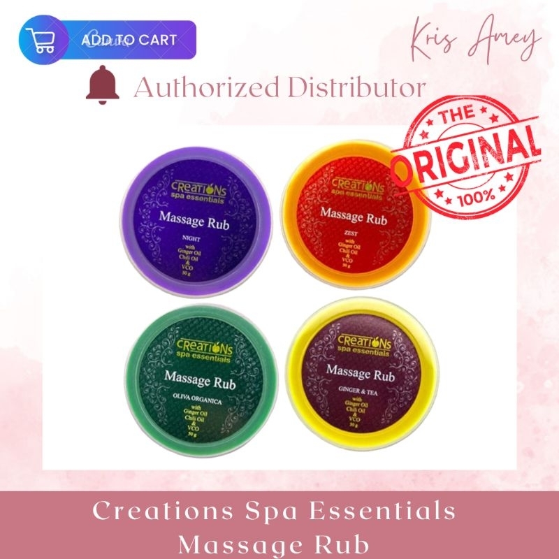 Meiyi Herbs Essentials Massage Rub (Creations Spa Essentials ) Shopee